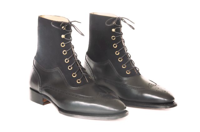 FSW024 – Black Wingtip Balmoral Boots